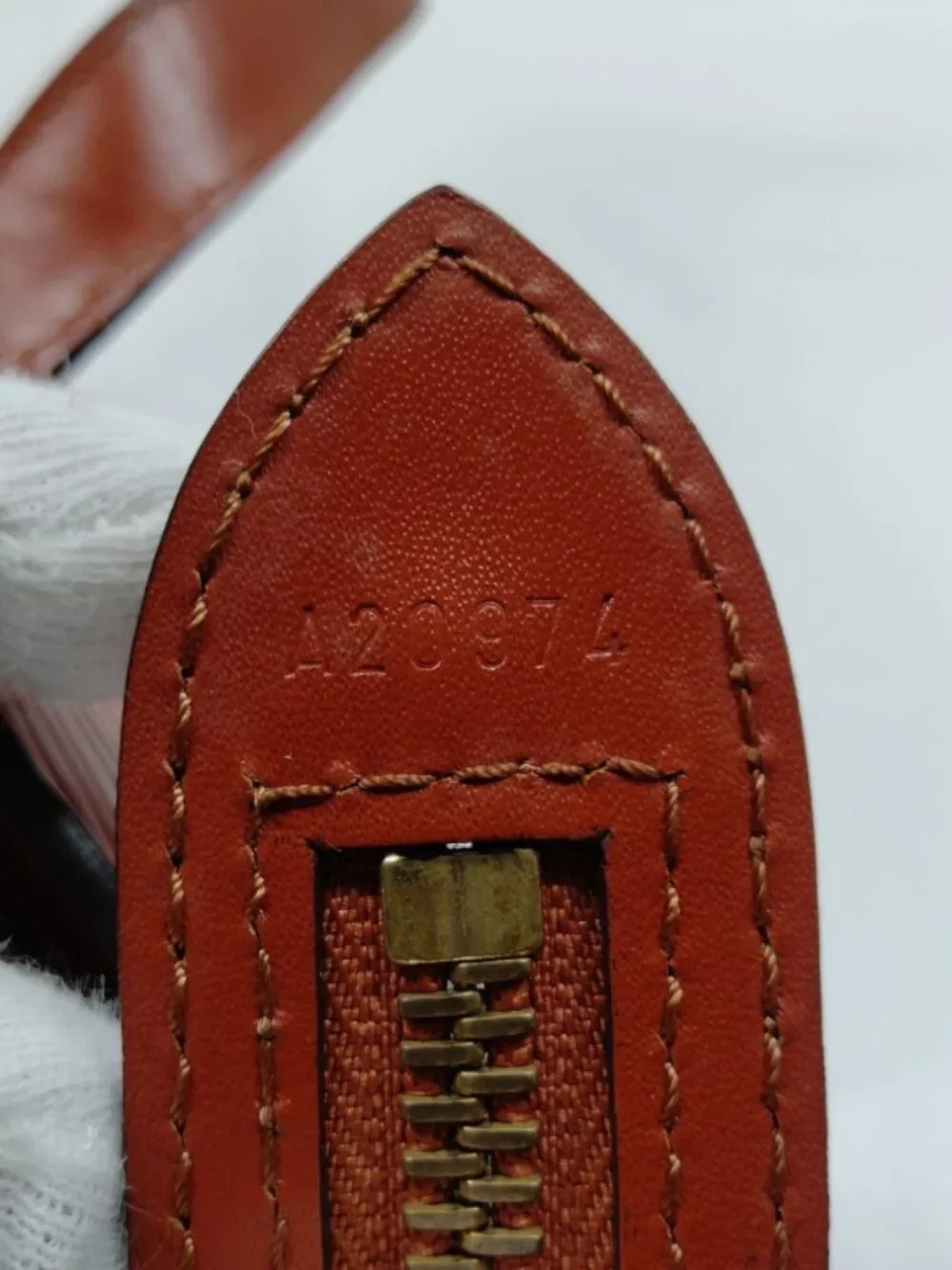 LOUIS VUITTON Red Epi Leather Saint Jacques GM Bag